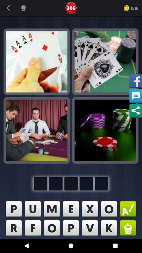 4 Pics 1 Word De Poker Penhasco