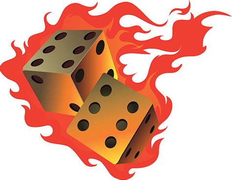 40 Dice Flames Blaze