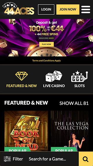 44aces Casino Mobile