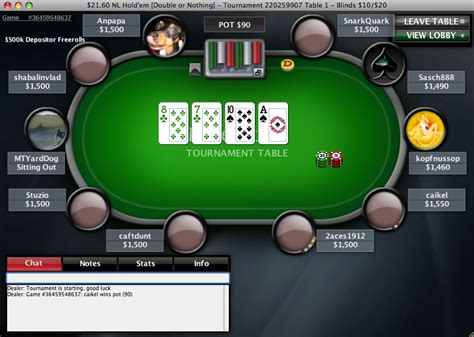 A Pokerstars Notas Mac