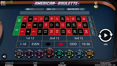 American Roulette Getta Gaming Betsson