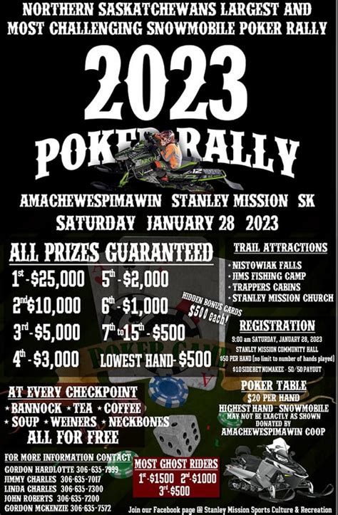 Amor Saskatchewan Poker Rally