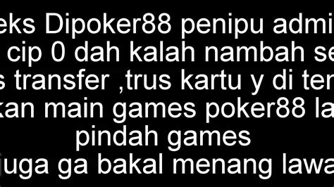 Apakah Poker88 Penipu