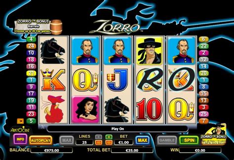 As Slots Online Gratis Zorro