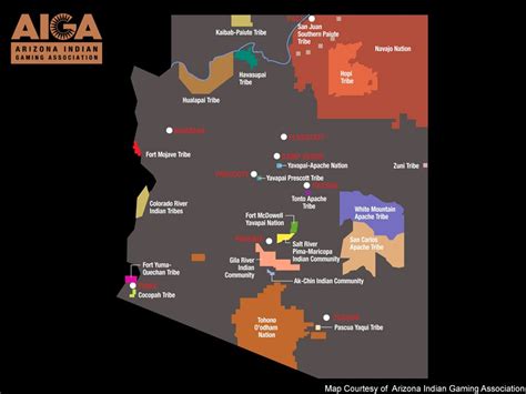 Az Indian Casino Mapa