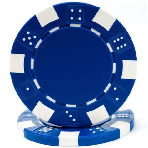 Azul De Fichas De Poker Imagens