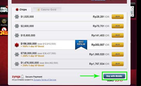 Beli Chip Poker Zynga Pake Kartu Kredit