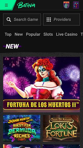 Betinia Casino Mobile