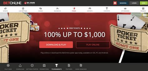 Betonline Poker Taxas De Levantamento