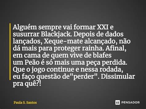 Blackjack Em Uma Frase