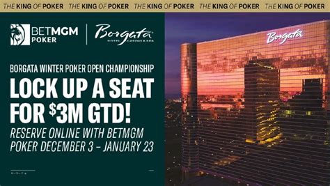 Borgata Poker 2024 Agenda