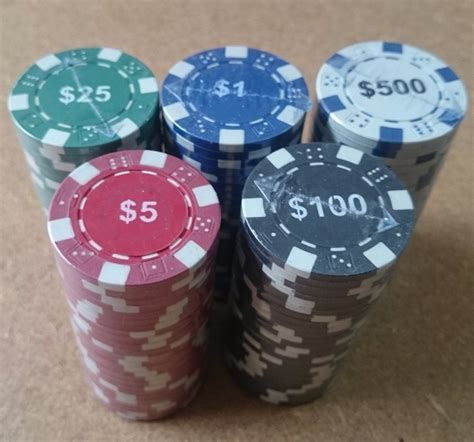 Brown Fichas De Poker Valor