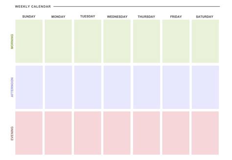 Calendario Semanal Com Slots De Tempo Livre