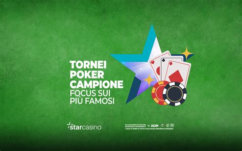 Campione Ditalia De Poker De Casino Tornei