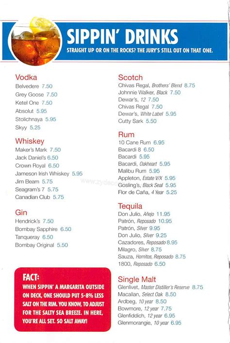 Casino Line Menu