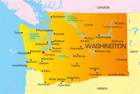 Casino Mapa Do Estado De Washington