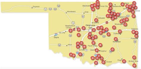 Casino Oklahoma Mapa