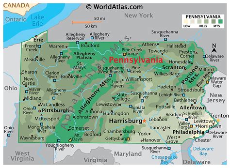 Casino Pensilvania Mapa De Localizacao
