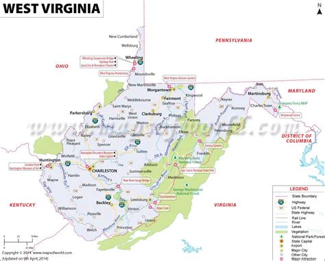 Casinos West Virginia Mapa