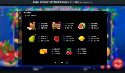 Christmas Fruity Cocktails 888 Casino