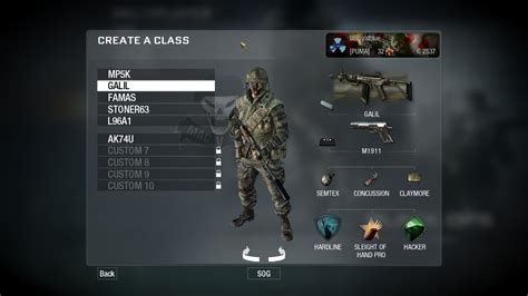 Cod Aw Classe Slots