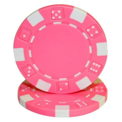 Cor De Rosa Fichas De Poker De Plastico