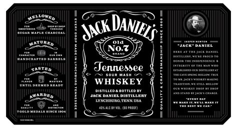 Diferenca Em Verde E Preto Rotulo De Jack Daniels