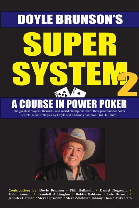 Doyle Brunson Livre De Poker Super Sistema