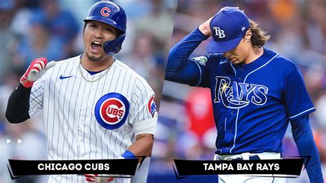 Estadisticas de jugadores de partidos de Chicago Cubs vs Tampa Bay Rays