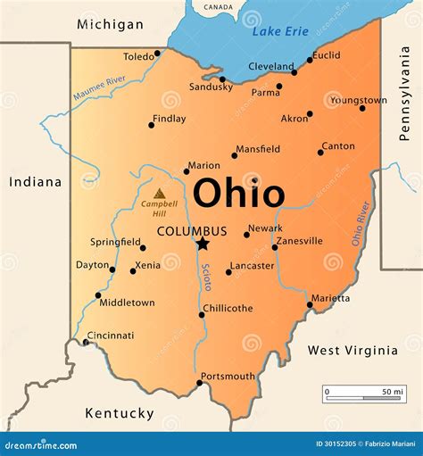 Estado De Ohio Jogo De Linha