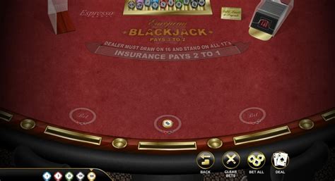 European Blackjack Espresso Betway