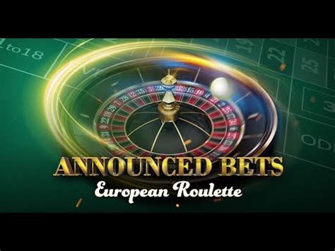 European Roulette Annouced Bets Betano
