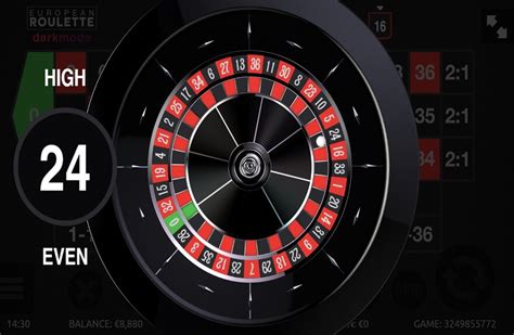 European Roulette Darkmode Bodog