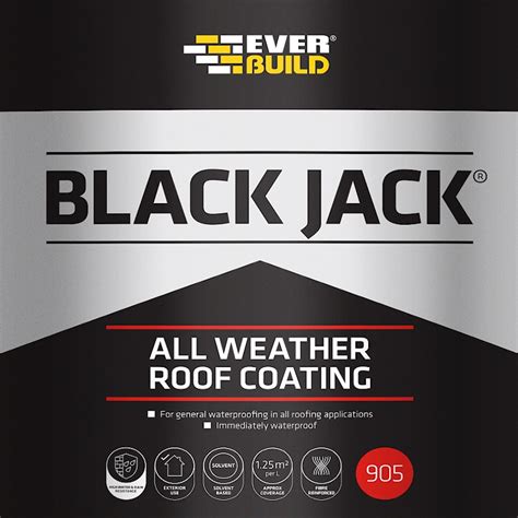 Everbuild Black Jack 905 Todo O Tempo Do Telhado Revestimento De 25 Litros