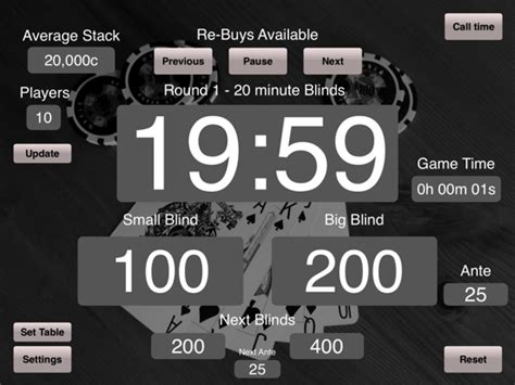 Falando De Poker Timer Ipad