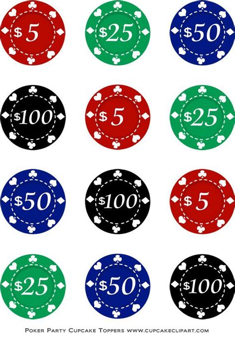 Ficha De Poker Decoracoes De Bolos