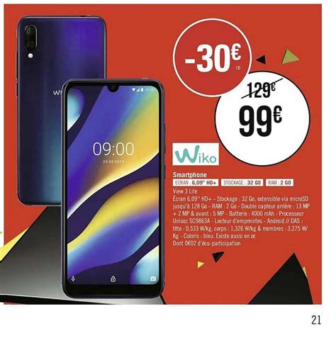 Geant Casino Telefone Portatil Wiko