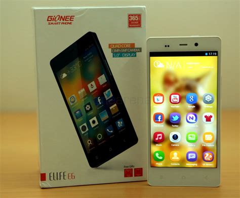 Gionee E6 Slot