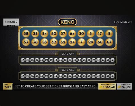 Golden Number Keno Netbet