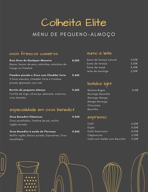 Grand Casino Menu De Pequeno Almoco