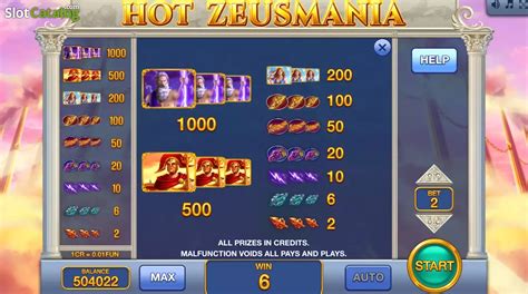 Hot Zeusmania 3x3 1xbet