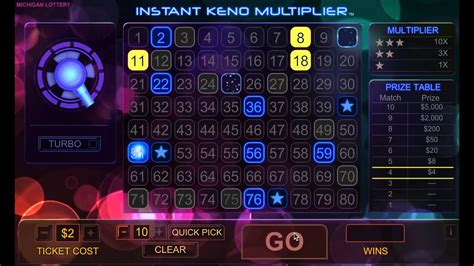 Instant Keno Multiplier Blaze