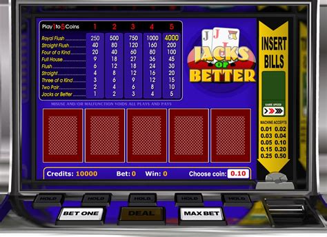 Jacks Or Better Video Poker Betsul