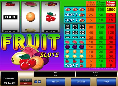 Jeux Gratuits De Slots De Frutas