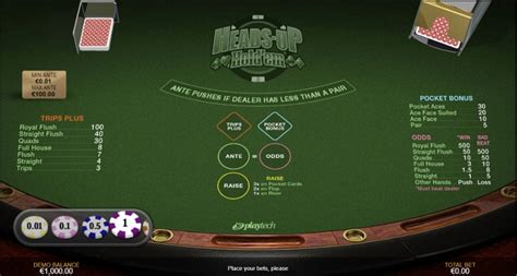 Jogar Heads Up Hold Em No Modo Demo