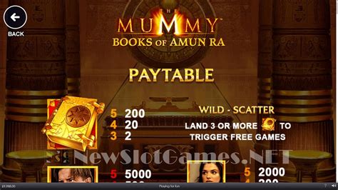 Jogar The Mummy Books Of Amun Ra No Modo Demo