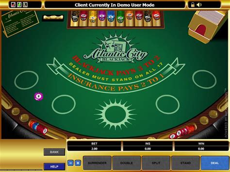 Jogue Atlantic City Blackjack Online