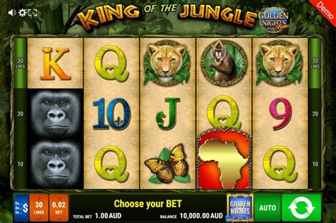 Jogue King Of The Jungle Golden Nights Bonus Online