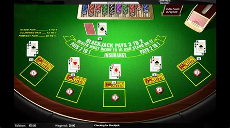 Jogue Perfect Pairs Blackjack Online