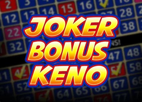 Joker Bonus Keno Novibet